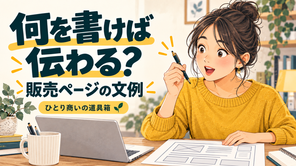 デジタル商品の販売ページ、何を書く？PDF・テンプレート向けの文例のイメージイラスト